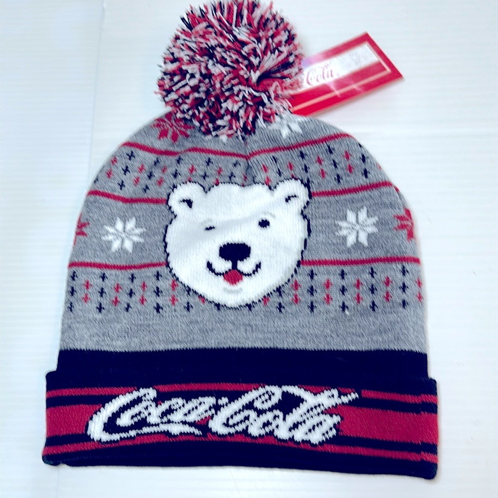 Coca Cola Knit Beanie Cap OS NWT